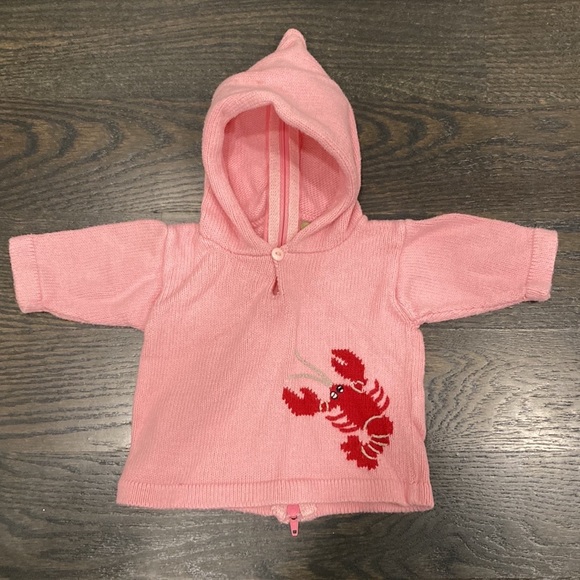 Claver Quality Sweaters Pink Lobster Size 6 Months - Picture 3 of 3